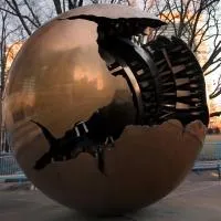 Шар пустотелый медь (198301) монтаж - сфера арт-объект ø 1000 мм. пустотелая в Исилькуле