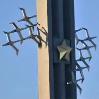 Звезда на стелу нержавеющая сталь нитрид титана в Исилькуле (518465)