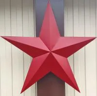 Красная звезда декор на стену в Исилькуле (518432)