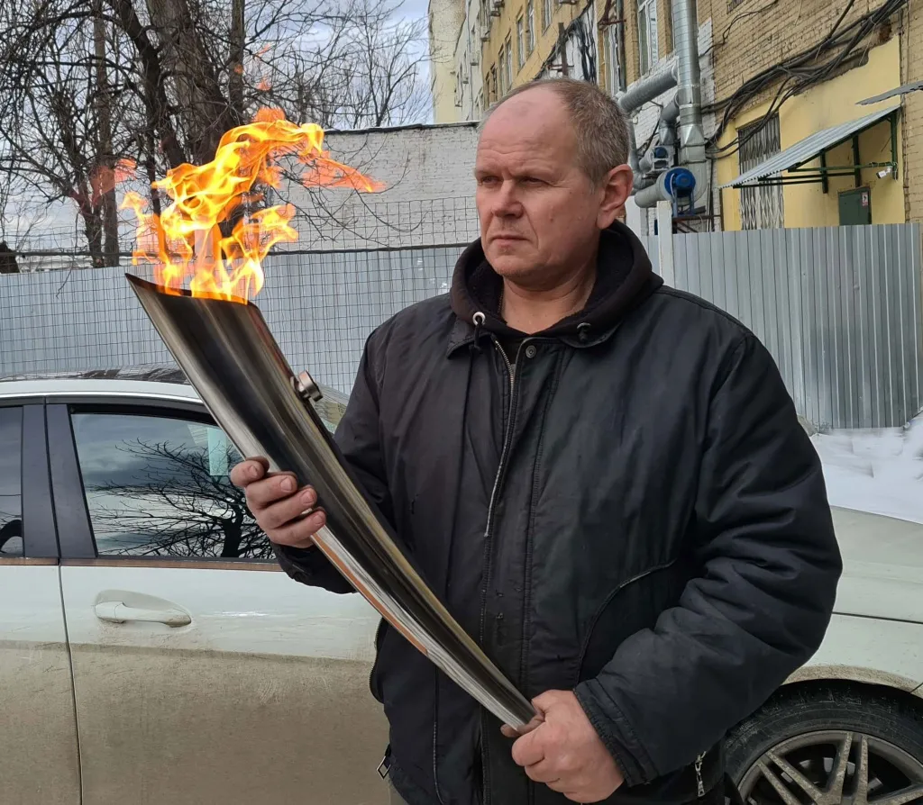 Факелы для эстафеты Олимпийского огня в Исилькуле Факелы для эстафеты Олимпийского огня в Исилькуле
